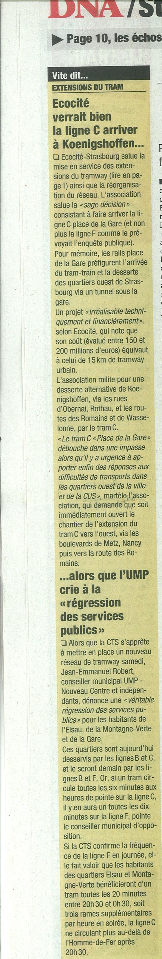 Extrait DNA du 26 novembre 2010